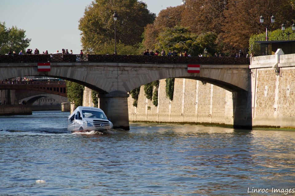 Paris: Amphibious Minibus From Versailles Boat and Road Tour - Optional Add-Ons