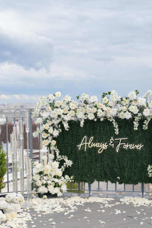 Wedding Proposal on a Parisian Rooftop With 360° View - Proposal Package Details