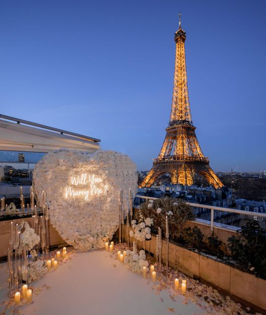 Romantic Eiffel Proposal on Enchanted Private Terrace - Language Options and Cancellation Policy