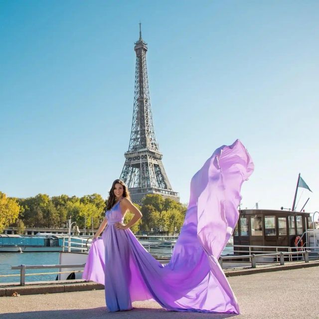 Paris : Private Flying Dress Photoshoot by the Eiffel Tower - Inclusions and Suitability